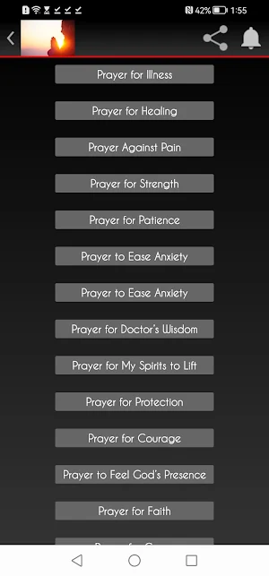 Prayer for healing of sickness Screenshot 2