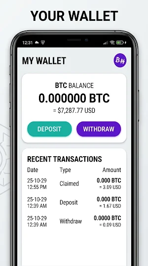 BitcoinNova | Bitcoin Mining Screenshot 2