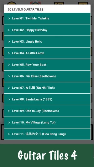 Guitar magic tiles 4 with song Screenshot 1