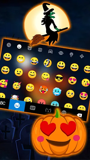 Halloween Pumpkins Keyboard Background Screenshot 2