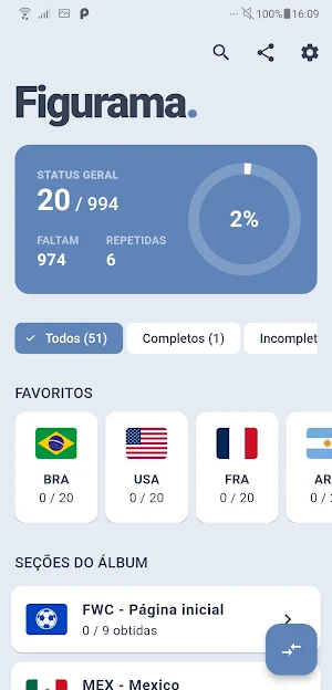 Figurama: Álbum Copa 2026 Screenshot 1