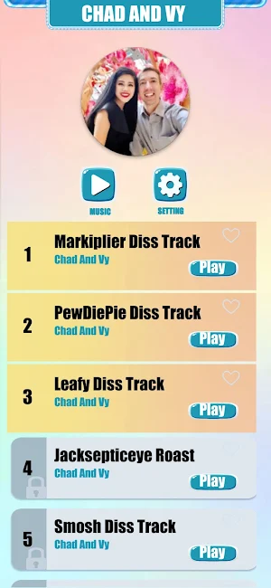 Chad And Vy Music Tiles Game Screenshot 0