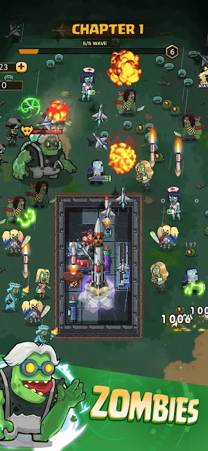 Bag Defence:Zombie Battle Screenshot 1