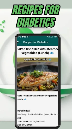 Recipes for Diabetics Screenshot 2