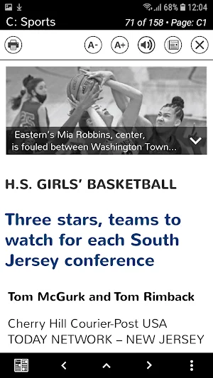 Burlington County Times Print Edition Screenshot 1