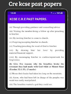Cre Ksce past papers. Screenshot 2