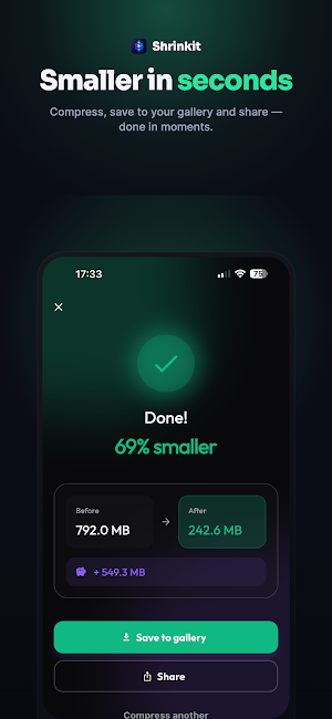 Shrinkit: Video Compressor Screenshot 3