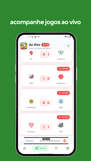 Gol Placar: Resultados Futebol Screenshot 0