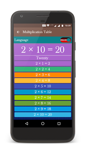 Multiplication Table (पहाड़ा) & Counting (गिनती) Screenshot 1