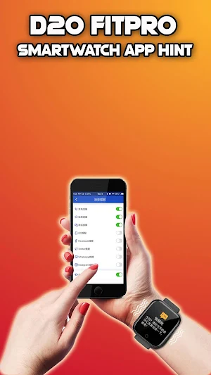 D20 Fitpro Smartwatch App Hint Screenshot 2