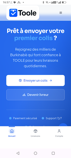 Toole Livraison Screenshot 1