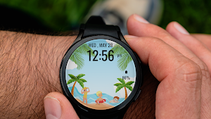 Beach Themed WatchFace Screenshot 0