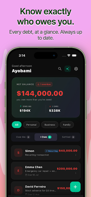 DebtFlow - Debt Tracker, IOU Screenshot 0
