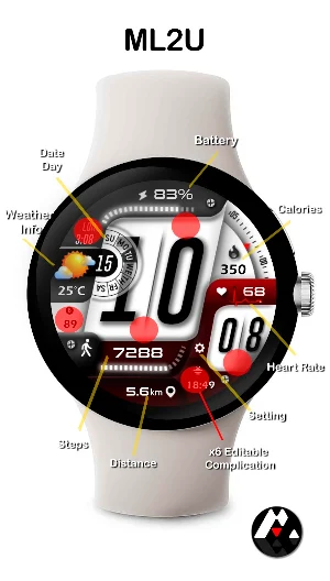 ML2U 280 Watch Face Screenshot 1
