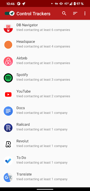 TrackerControl Slim – Privacy made easy Screenshot 0