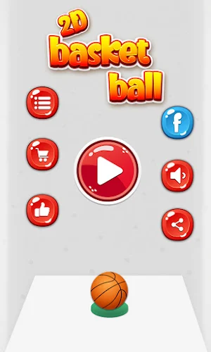 2D Basket Ball - Bouncy Basketball Screenshot 0