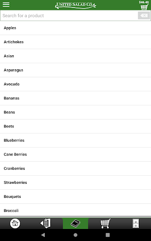 United Salad Checkout Screenshot 3