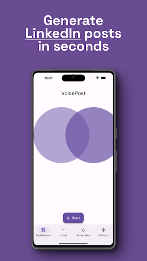 VoicePost: AI Social Posts Screenshot 1