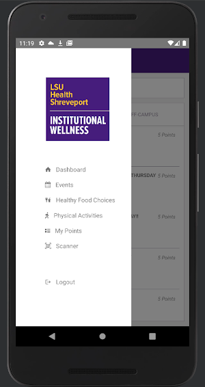 LSUHS Institutional Wellness Screenshot 3