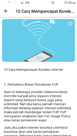 Cara Percepat Koneksi Internet Screenshot 0