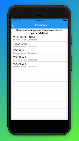 Votaciones COLYPRO Screenshot 3