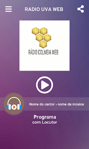Rádio Uva Web Screenshot 1