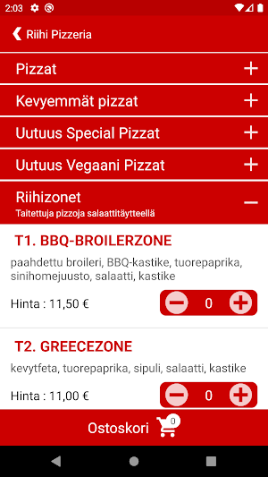 Riihi Pizzeria Screenshot 2