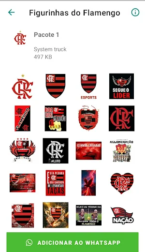 Figurinhas do Flamengo | Stickers do Mengão Screenshot 0