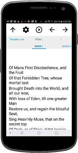 Audio Book, Paradise Lost Screenshot 1