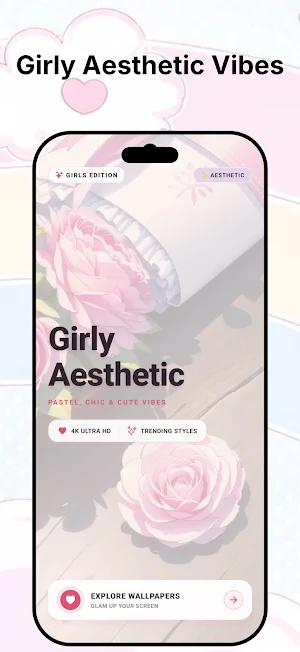 Aesthetic Wallpaper for Girls Screenshot 0
