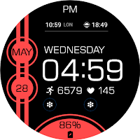 Key WF82 Digital Watch Face
