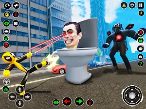 Stickman Toilet Monster Battle Screenshot 3