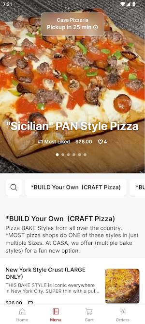 Casa Pizzeria To Go Screenshot 1