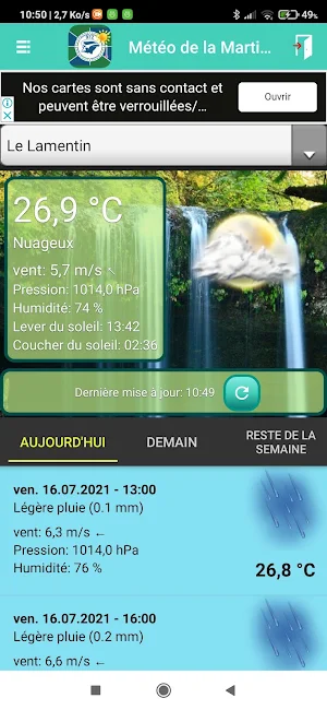 Météo de la Martinique Screenshot 2