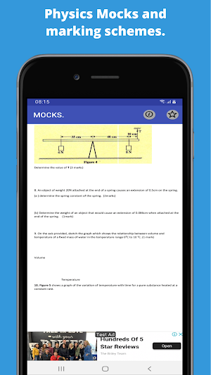 Physics; mocks papers. Screenshot 1