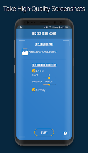 HiQ OCR Screenshot Tool for High Quality PNG Screenshot 0