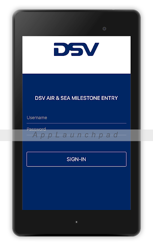 DSV Air & Sea - Milestone Entry App Screenshot 1