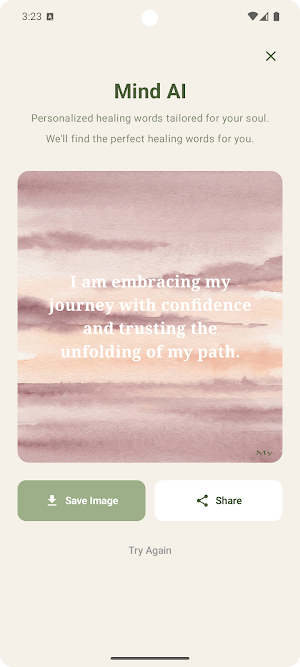my positive Affirmation: AI Screenshot 2