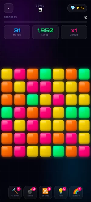 NeonGem Rush Screenshot 0