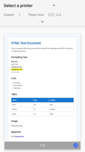 HTML to PDF File Converter Screenshot 2
