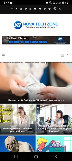 Business Blog by NovaTechZone Screenshot 2