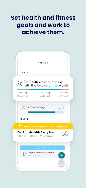 PRIDE Human Performance Screenshot 3