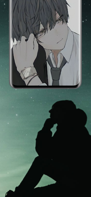 Sad Anime Boy Wallpaper Screenshot 3