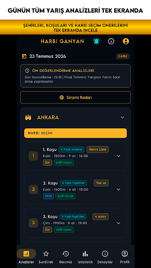 Harbi Ganyan: At Yarış Analizi Screenshot 0