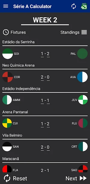 Brasileiro Série A Calculator Screenshot 1