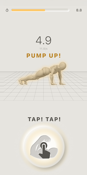 Tap Push Up - Muscle Battle Screenshot 1