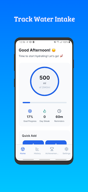 Water Reminder - Hydro Tracker Screenshot 0