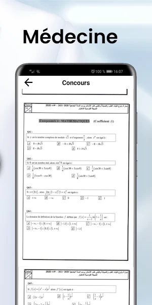 Concours Médecine Ensa Ensam Screenshot 2