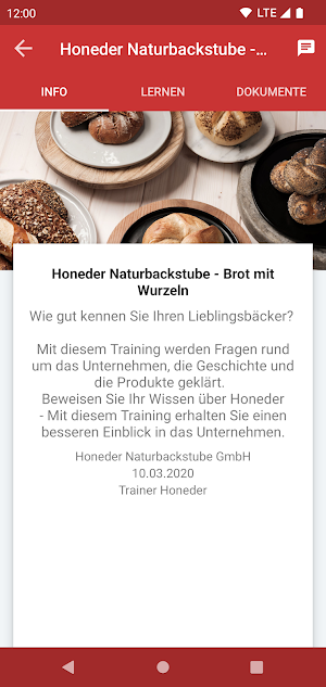 E-Learning Honeder Screenshot 1