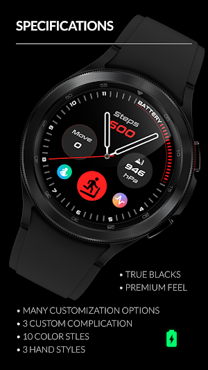 Awf Active Analog - watch face screenshot 2
